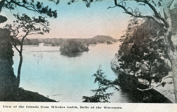 View of the Islands from Witches Gulch, Dells of the Wisconsin, WI - Carey's Emporium