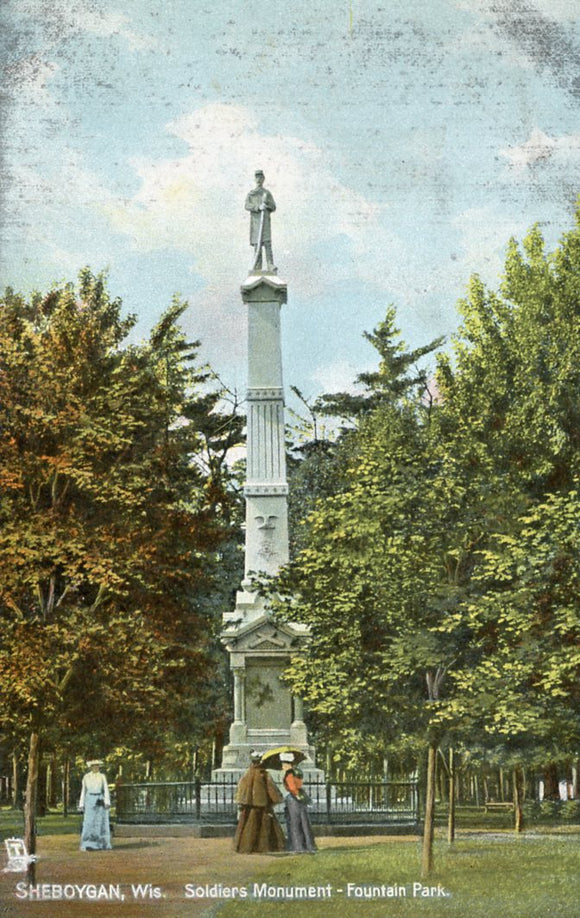 Soldiers Monument, Fountain Park, Sheboygan, WI - Carey's Emporium