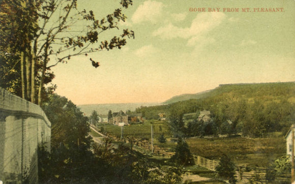 Gore Bay from Mt. Pleasant, Ontario, Canada - Carey's Emporium