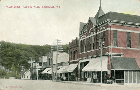 Allen Street, Looking West, Galesville, WI - Carey's Emporium