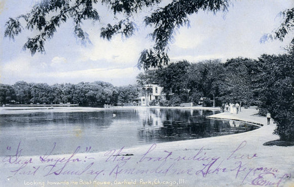Looking Towards the Boat House, Garfield Park, Chicago, IL - Carey's Emporium