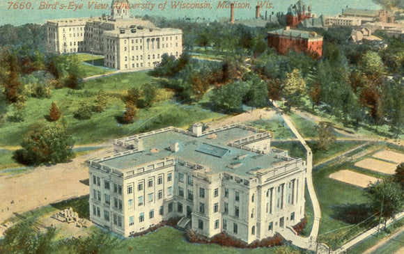 Bird's-Eye View, University of Wisconsin, Madison, WI - Carey's Emporium