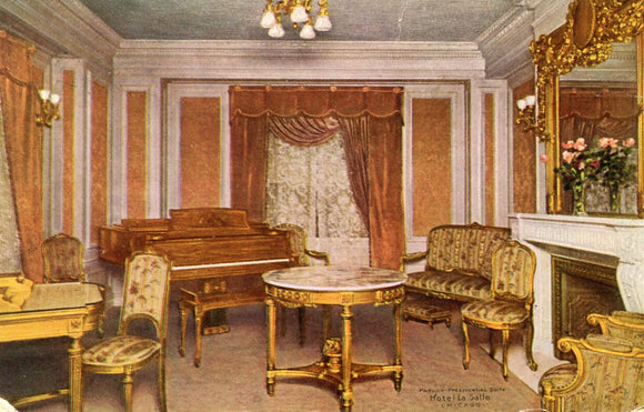 Parlor, Presidential Suite, Hotel La Salle, Chicago, IL - Carey's Emporium