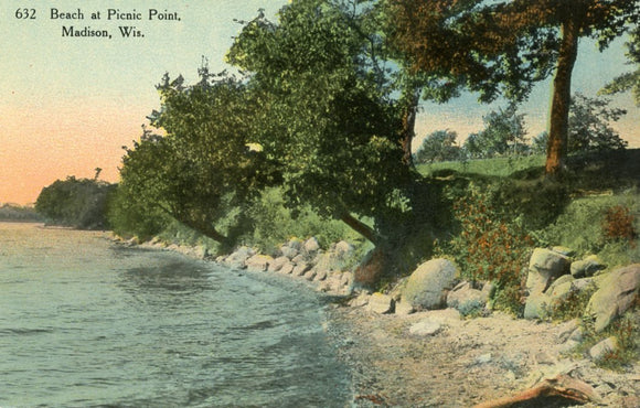 Beach at Picnic Point, Madison, WI - Carey's Emporium