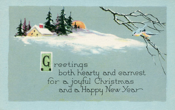 Greetings both hearty and earnest, for a joyful Christmas and a Happy New Year - Carey's Emporium