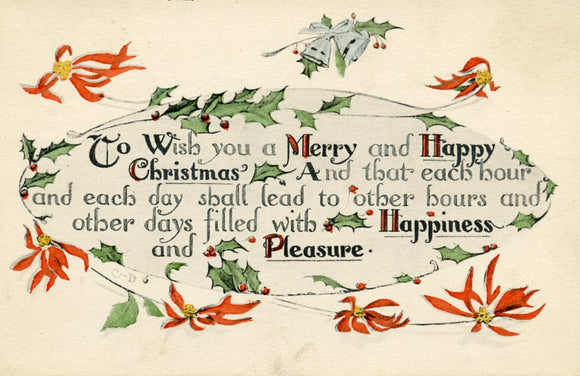 To Wish you a Merry and Happy Christmas - Carey's Emporium