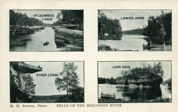 At Coldwater Canon, Lower Jaws, Visor Ledge, Lone Rock, Dells of the Wisconsin River, WI - Carey's Emporium