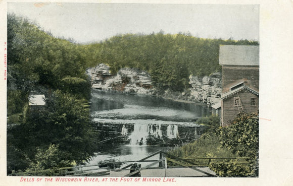 Dells of the Wisconsin River, at the Foot of Mirror Lake, WI - Carey's Emporium