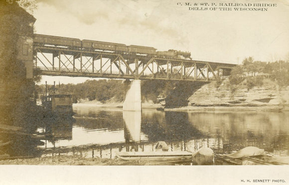 C. M. and St. P. Railroad Bridge, Dells of the Wisconsin, WI - Carey's Emporium