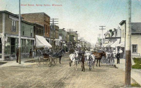 Street Scene, Spring Valley, WI - Carey's Emporium