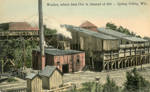 Washer, where Iron Ore is cleaned of dirt, Spring Valley, WI - Carey's Emporium
