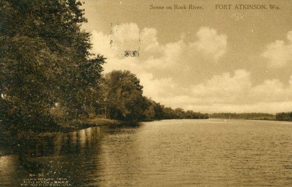 Scene on Rock River, Fort Atkinson, WI - Carey's Emporium