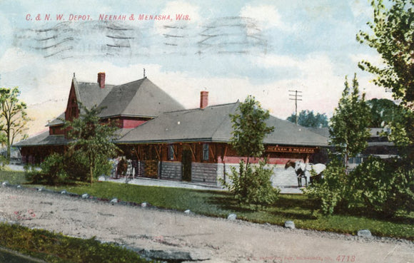 C. and N. W. Depot, Neenah and Menasha, WI - Carey's Emporium