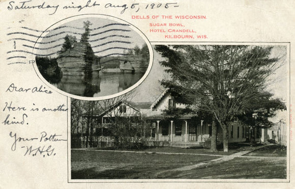 Dells of the Wisconsin, Sugar Bowl, Hotel Crandell, Kilbourn, WI - Carey's Emporium