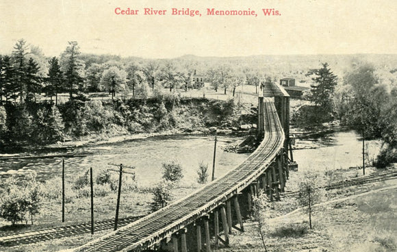 Cedar River Bridge, Menomonie, WI - Carey's Emporium