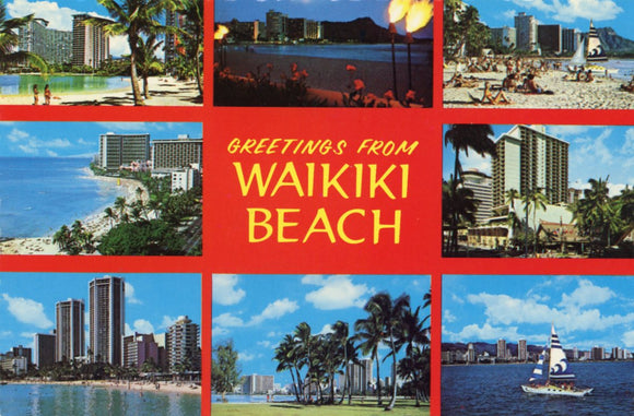Greetings from Waikiki Beach, Honolulu, HI - Carey's Emporium