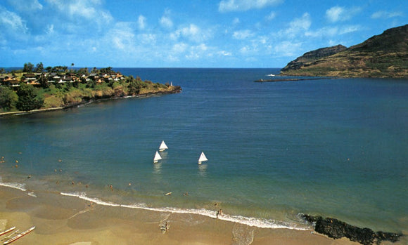 Kalapaki Beach, site of the Kauai Surf Hotel, Kauai, HI - Carey's Emporium