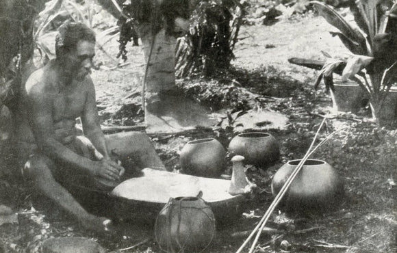 Poi pounder in old Hawaii, circa 1890 - Carey's Emporium