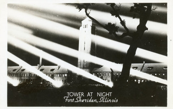 Tower at Night, Fort Sheridan, IL - Carey's Emporium