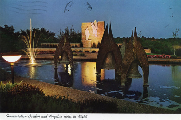 Annunciation Garden and Angelus Bells at Night, Belleville, IL - Carey's Emporium