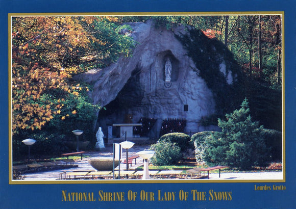 Lourdes Grotto, National Shrine of Our Lady of the Snows, Belleville, IL - Carey's Emporium