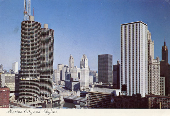 Marina City and Skyline, Chicago, IL - Carey's Emporium