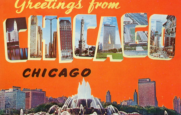 Greetings from Chicago, IL Large Letter - Carey's Emporium