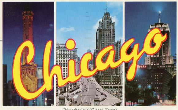 Three Famous Chicago Towers, Chicago, IL - Carey's Emporium