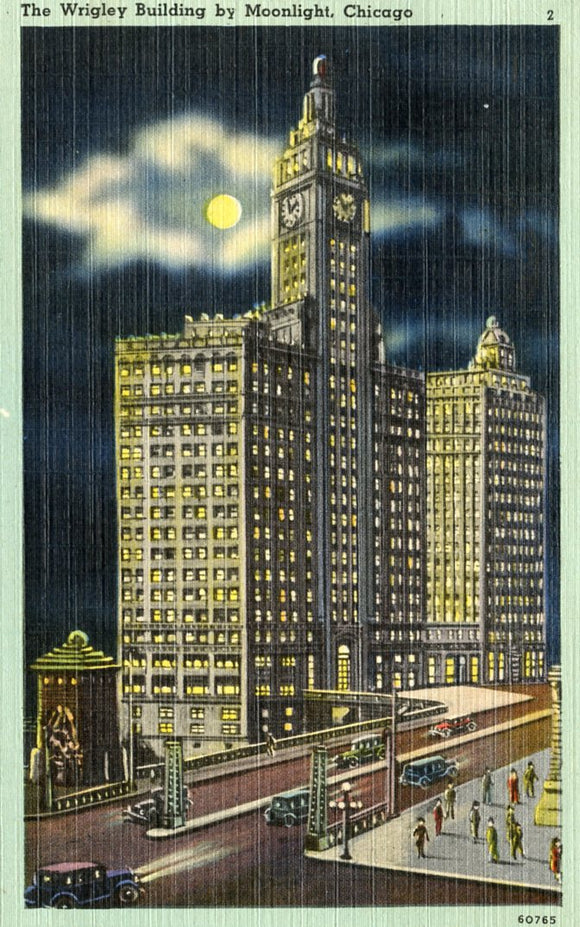 The Wrigley Building by Moonlight, Chicago, IL - Carey's Emporium