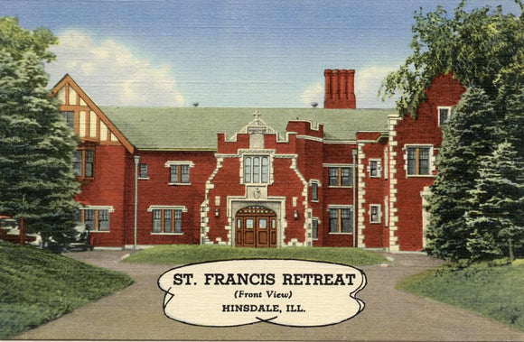 St. Francis Retreat, (Front View), Hinsdale, IL - Carey's Emporium