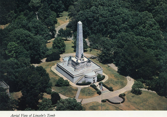 Aerial View of Lincoln's Tomb, Springfield, IL - Carey's Emporium