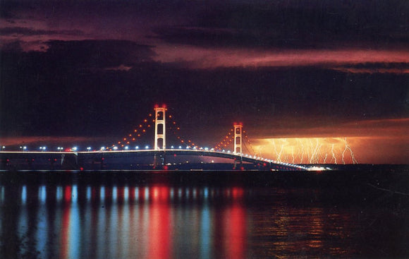 The Mackinac Bridge, In Michigan, The Great Lakes State - Carey's Emporium