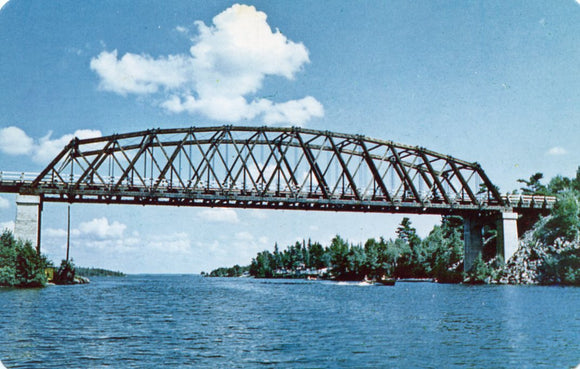 The Longest Single Span Wooden Bridge in the World is the Sioux Narrows Bridge, Sioux Narrows, Ontario, Canada - Carey's Emporium