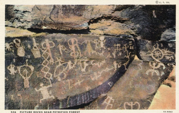 Picture Rocks near Petrified Forest - Carey's Emporium