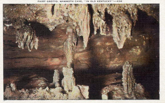 Fairy Grotto, Mammoth Cave, In Old Kentucky - Carey's Emporium