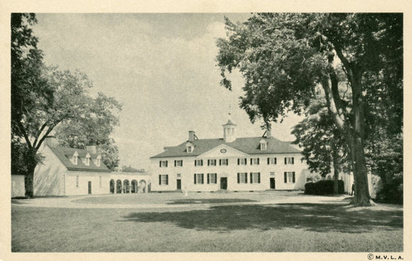 The Mount Vernon Mansion, West Front, Mount Vernon, VA - Carey's Emporium