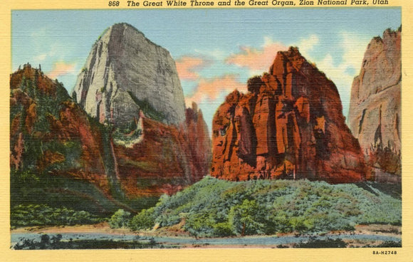 The Great White Throne and the Great Organ, Zion National Park, Utah - Carey's Emporium