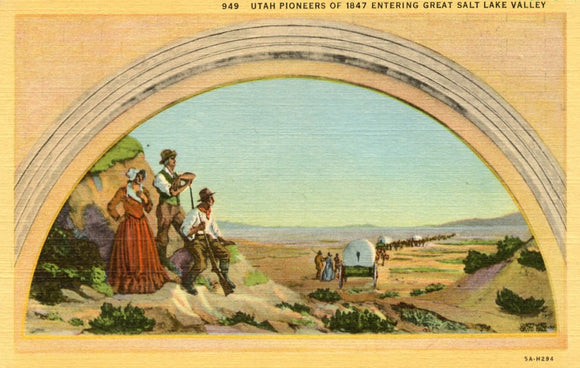 Utah Pioneers of 1847 Entering Great Salt Lake Valley - Carey's Emporium