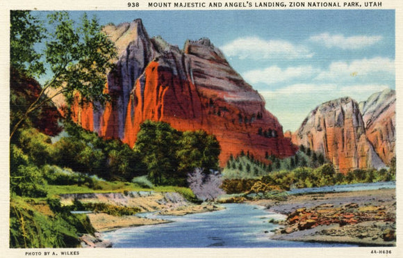 Mount Majestic and Angel's Landing, Zion National Park, Utah - Carey's Emporium