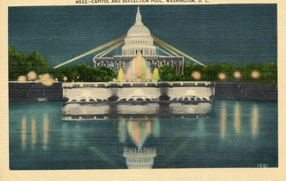 Capitol and Reflecting Pool, Washington, DC - Carey's Emporium