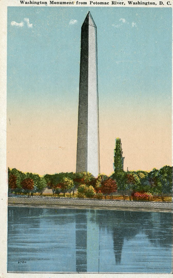 Washington Monument from Potomac River, Washington, DC - Carey's Emporium