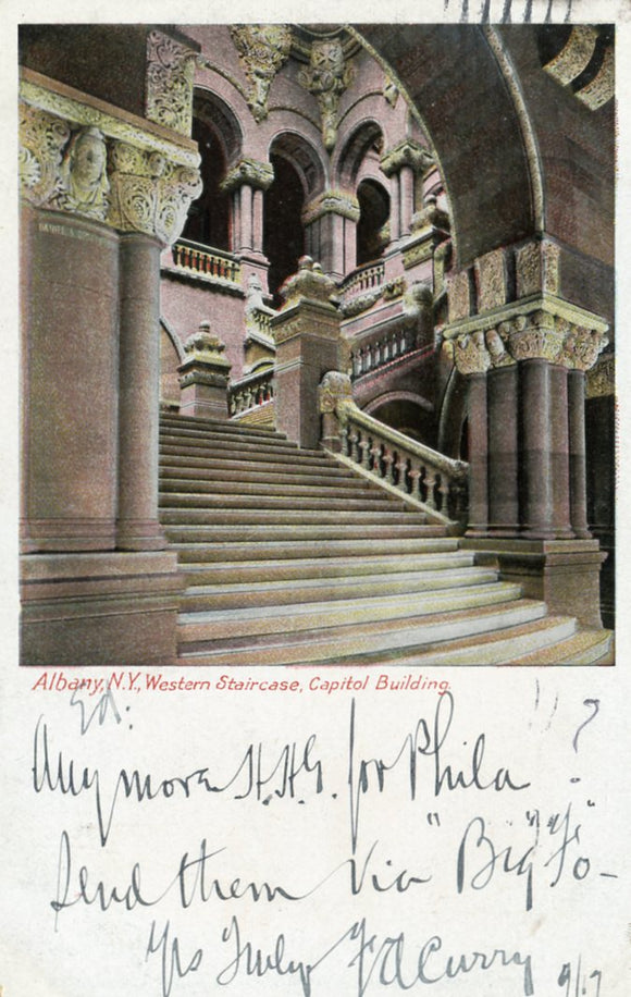 Western Staircase, Capitol Building, Albany, NY - Carey's Emporium