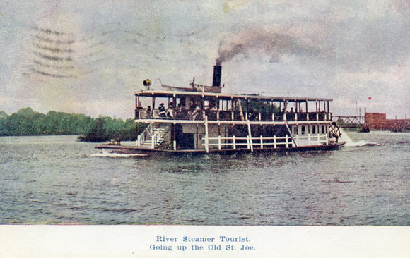 River Steamer Tourist, Going up the Old St. Joe - Carey's Emporium