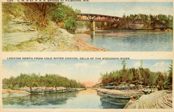 C. M. and St. P. R. R. Bridge at Kilbourn, WI - Carey's Emporium