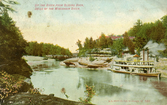 Up the River from Sliding Rock, Dells of the Wisconsin River, WI - Carey's Emporium