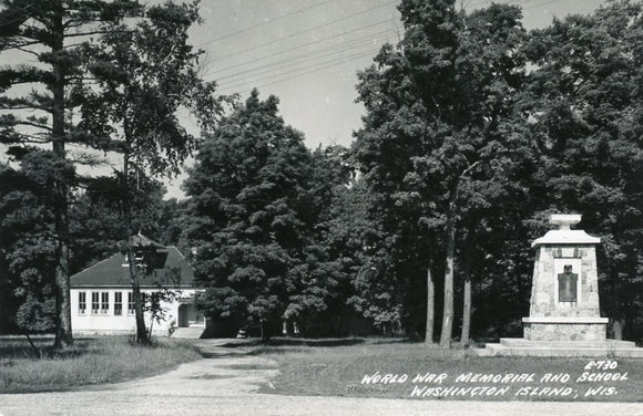 World War Memorial and School, Washington Island, WI - Carey's Emporium
