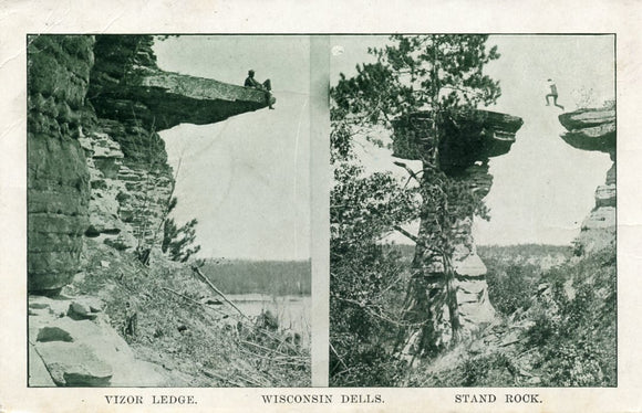 Vizor Ledge, Stand Rock, Wisconsin Dells, WI - Carey's Emporium