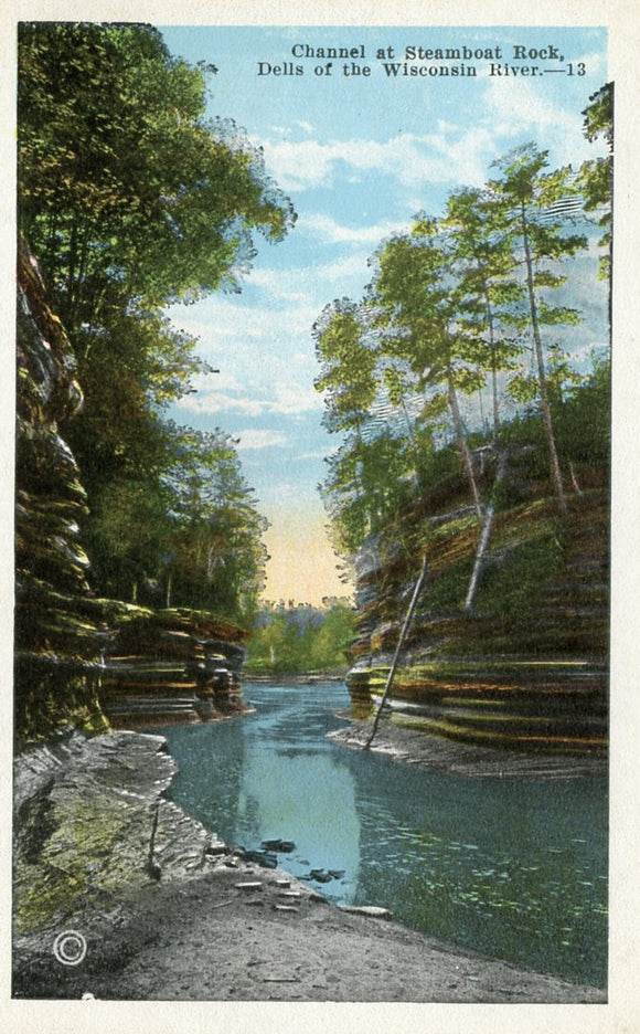 Channel at Steamboat Rock, Dells of the Wisconsin River, WI - Carey's Emporium