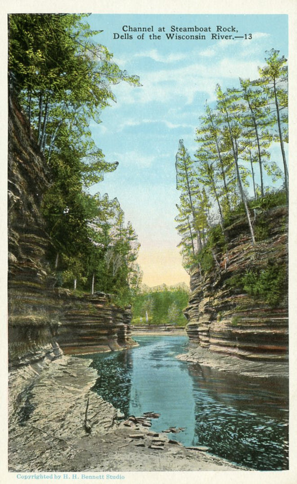 Channel at Steamboat Rock, Dells of the Wisconsin River, WI - Carey's Emporium