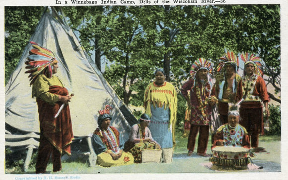 In a Winnebago Indian Camp, Dells of the Wisconsin River, WI - Carey's Emporium